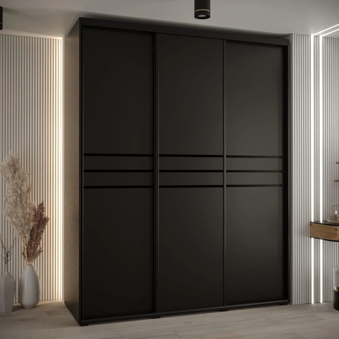 Cannes X Sliding Door Wardrobe 200cm - Image 7