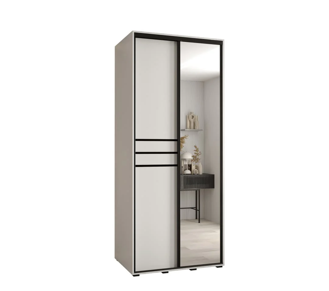 Cannes XI Sliding Door Wardrobe 100cm - Image 9