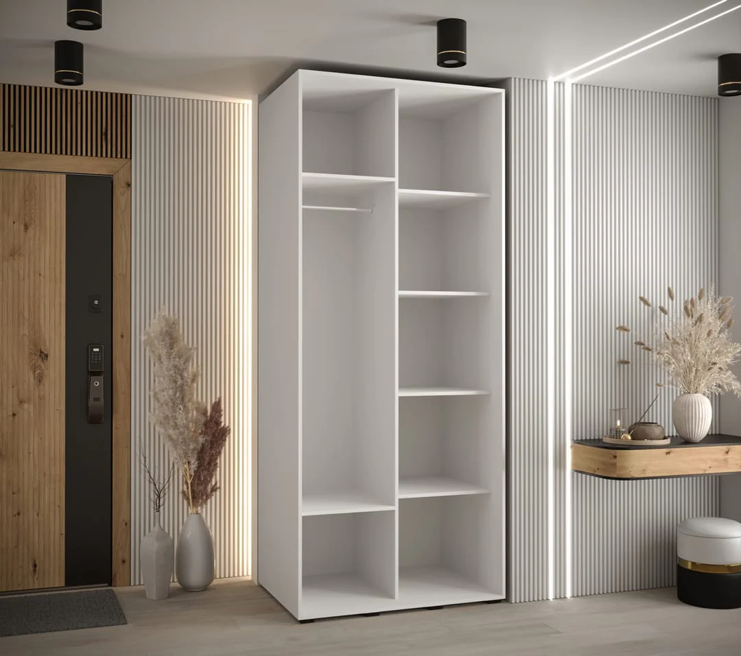 Cannes XI Sliding Door Wardrobe 110cm - Image 7