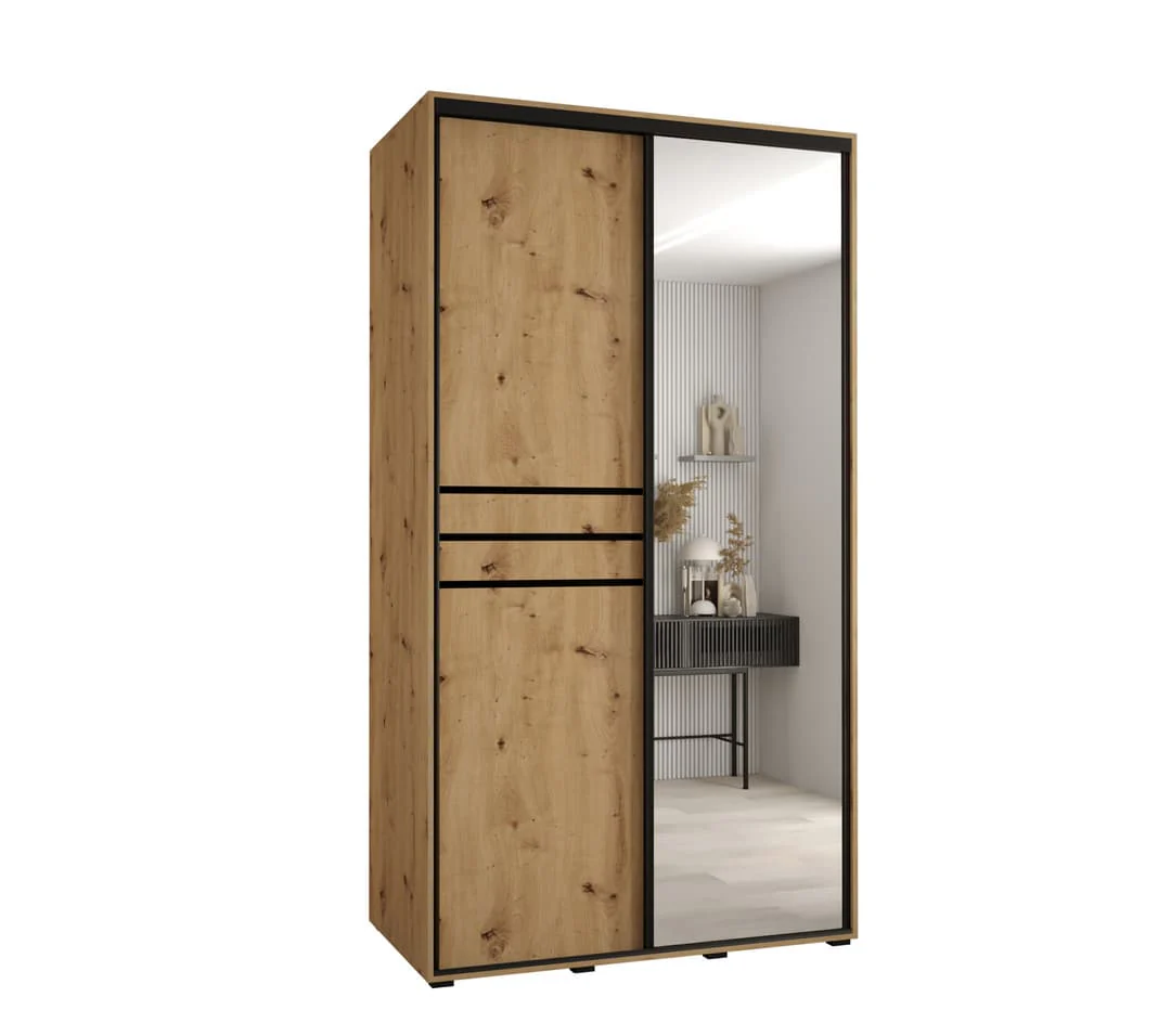 Cannes XI Sliding Door Wardrobe 140cm - Image 2