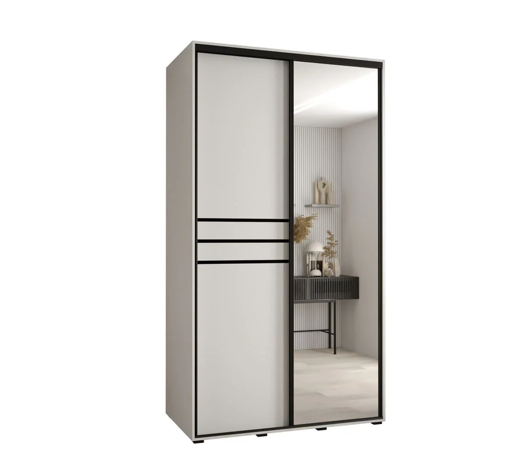 Cannes XI Sliding Door Wardrobe 140cm - Image 6