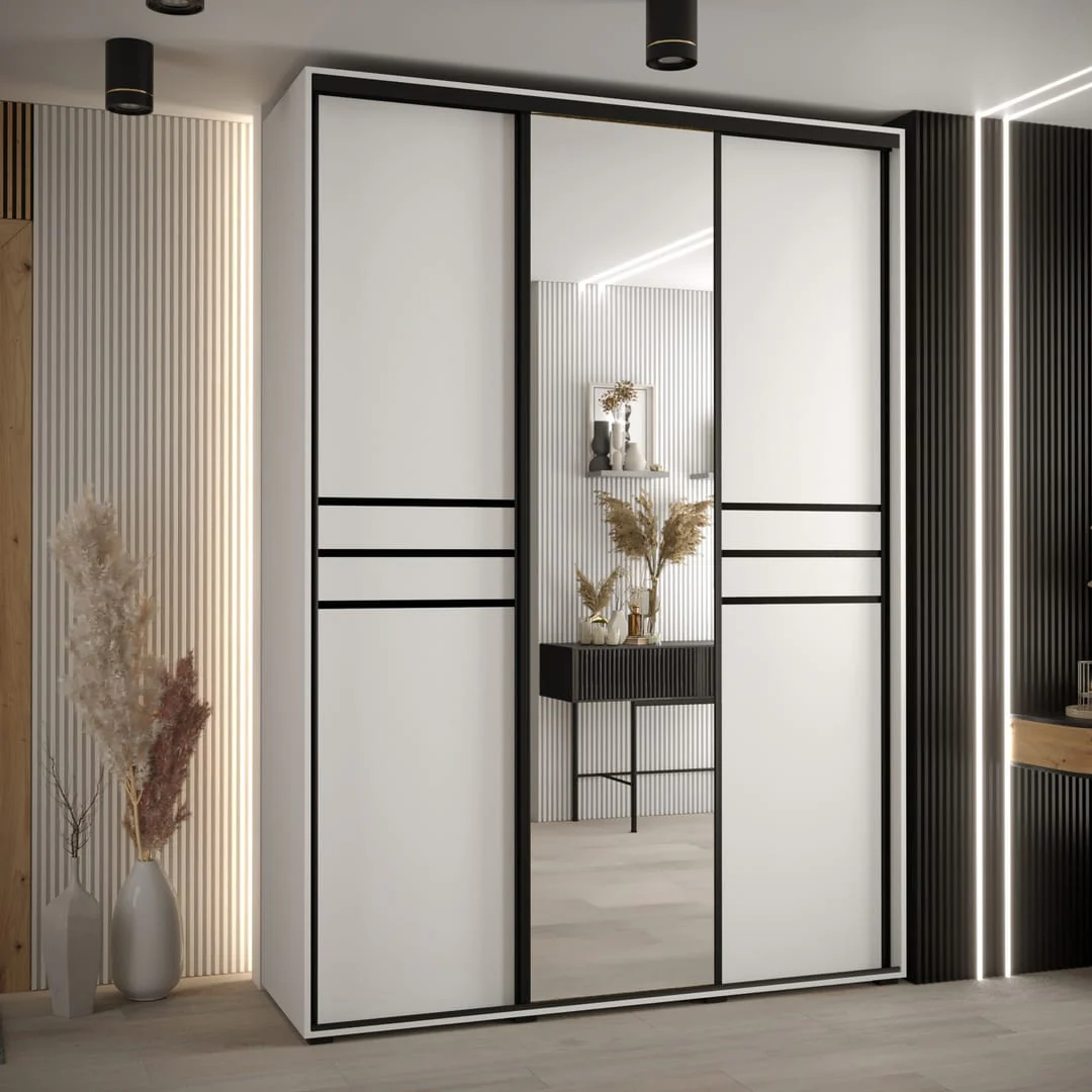 Cannes XI Sliding Door Wardrobe 170cm - Image 5