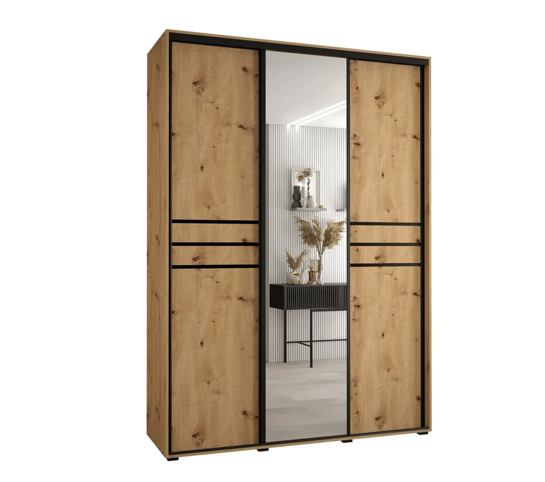 Cannes XI Sliding Door Wardrobe 180cm - Image 5