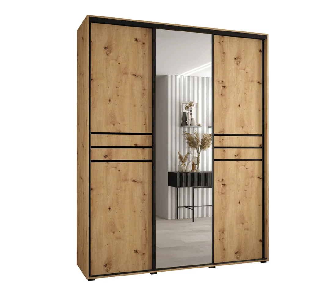 Cannes XI Sliding Door Wardrobe 190cm - Image 5