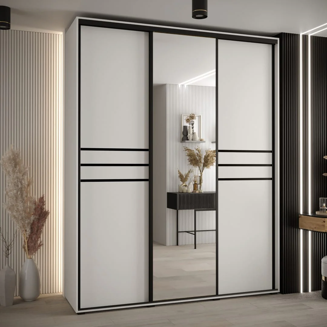 Cannes XI Sliding Door Wardrobe 190cm - Image 8