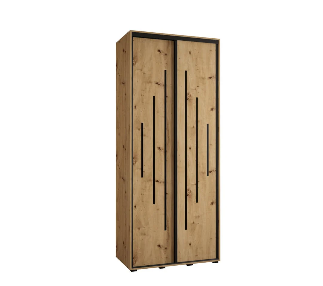 Cannes XII Sliding Door Wardrobe 100cm - Image 5