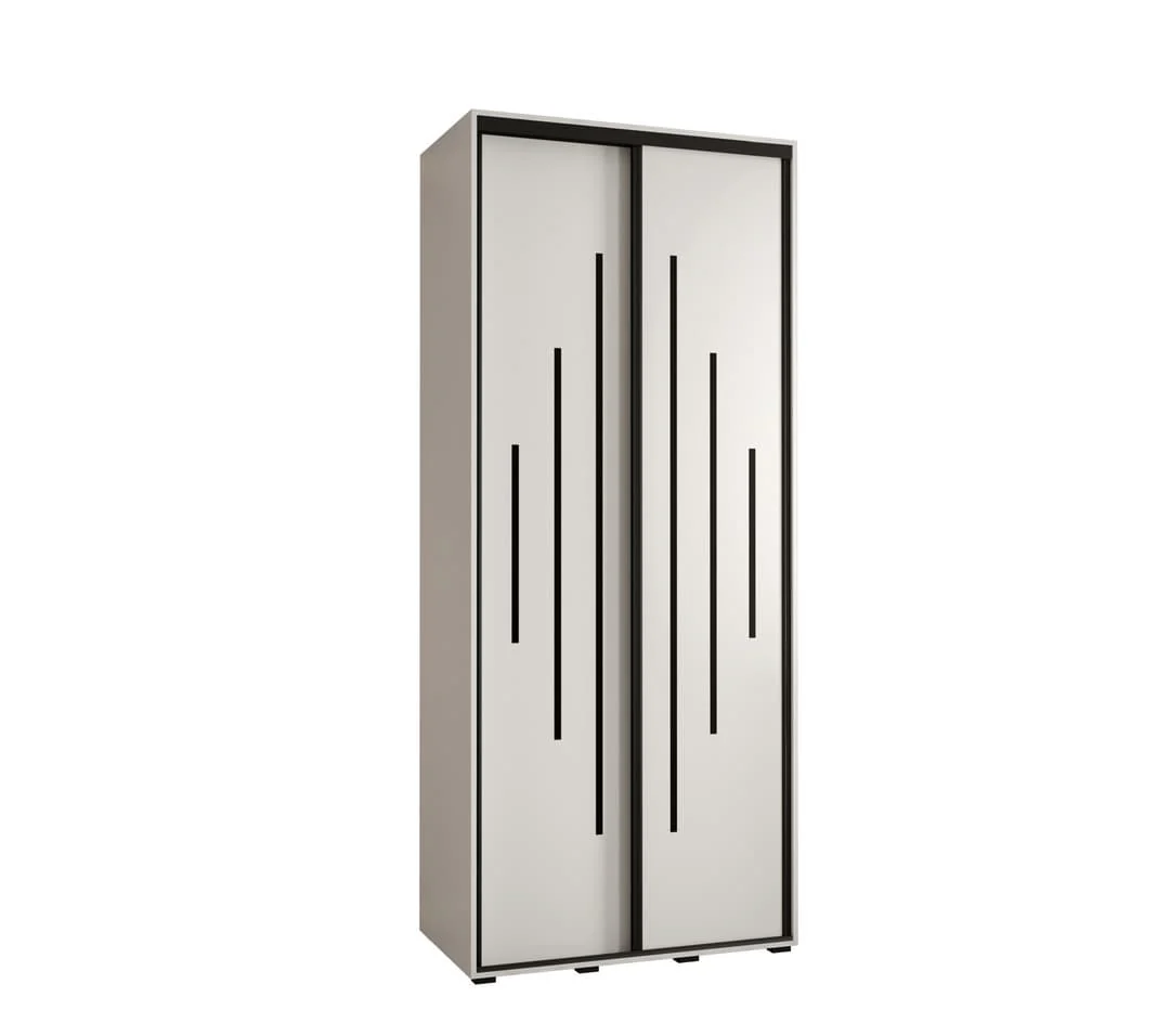 Cannes XII Sliding Door Wardrobe 110cm - Image 6