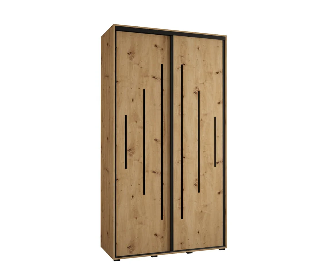 Cannes XII Sliding Door Wardrobe 130cm - Image 5