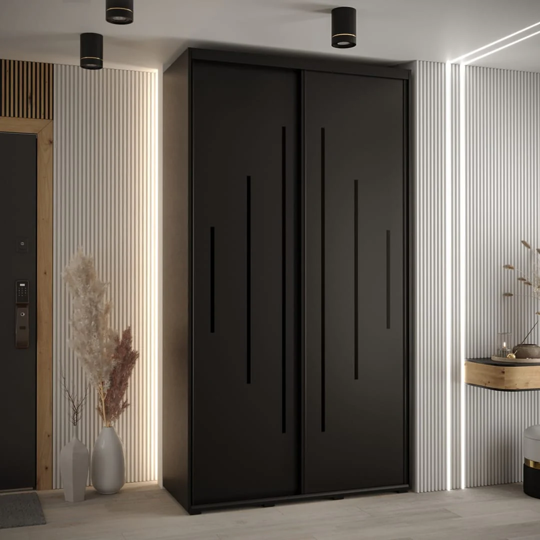 Cannes XII Sliding Door Wardrobe 140cm - Image 8