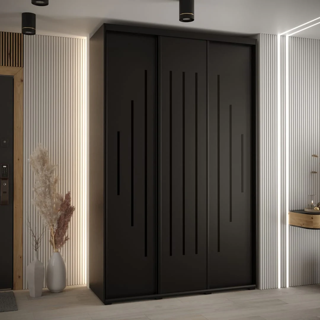 Cannes XII Sliding Door Wardrobe 150cm - Image 8