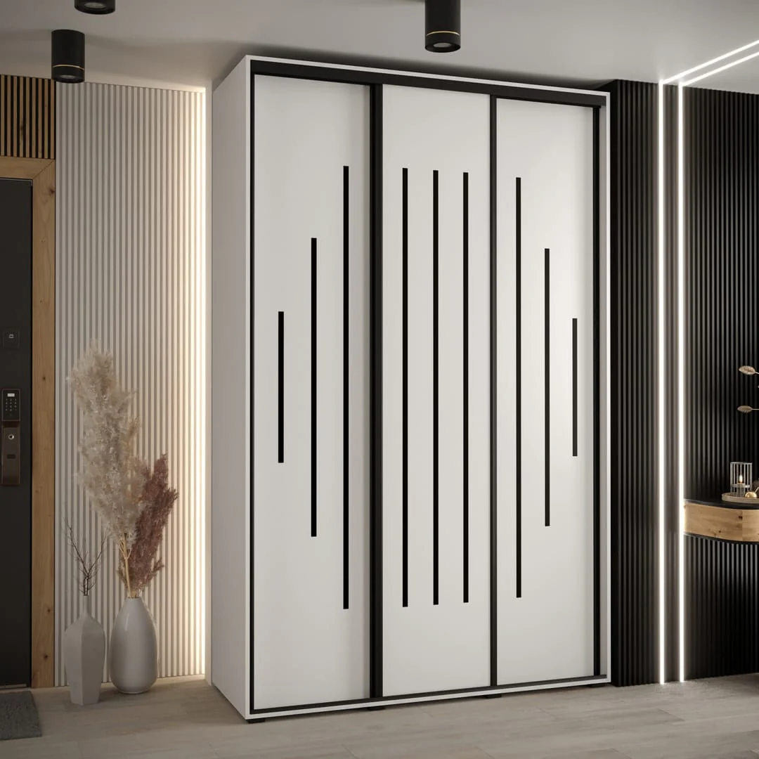 Cannes XII Sliding Door Wardrobe 160cm - Image 8