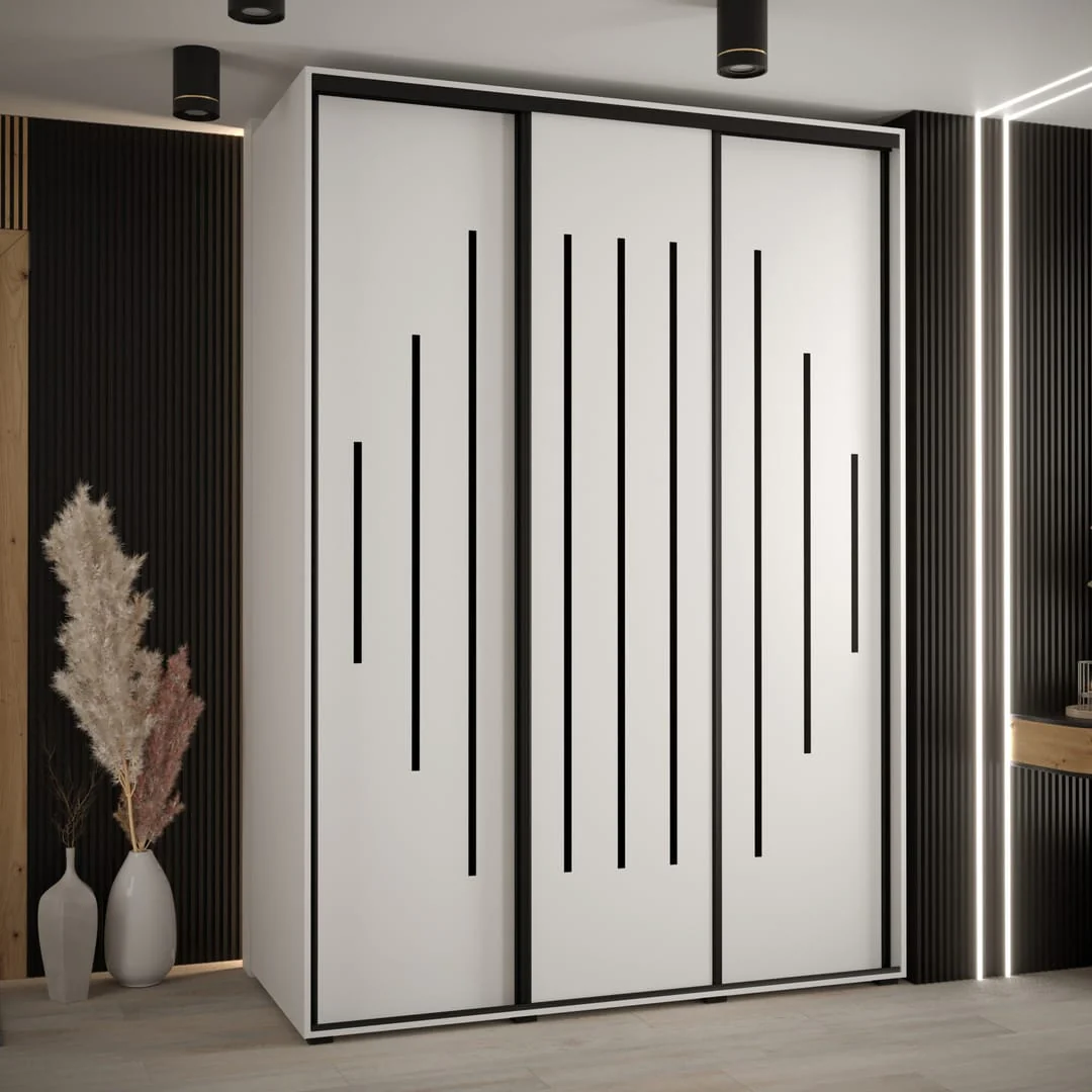 Cannes XII Sliding Door Wardrobe 170cm - Image 5