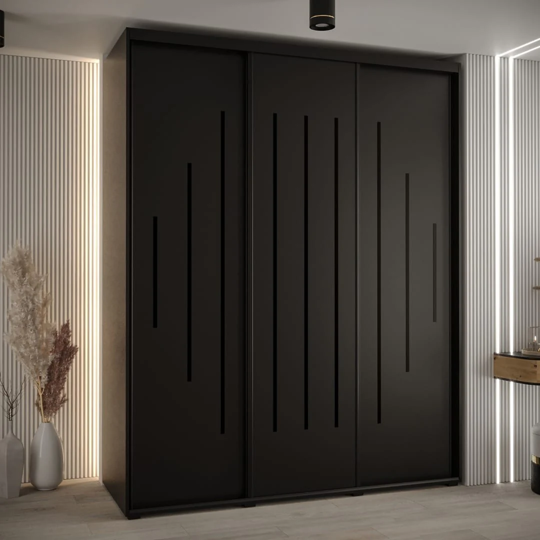 Cannes XII Sliding Door Wardrobe 200cm - Image 7