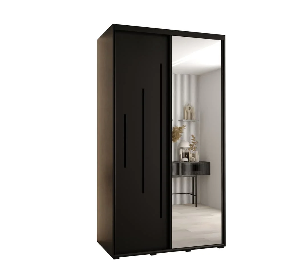 Cannes XIII Sliding Door Wardrobe 130cm - Image 2