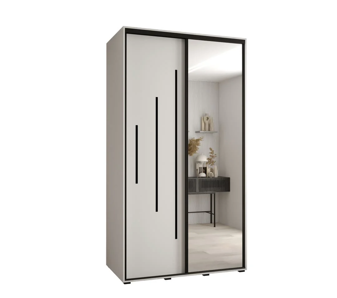 Cannes XIII Sliding Door Wardrobe 140cm - Image 6