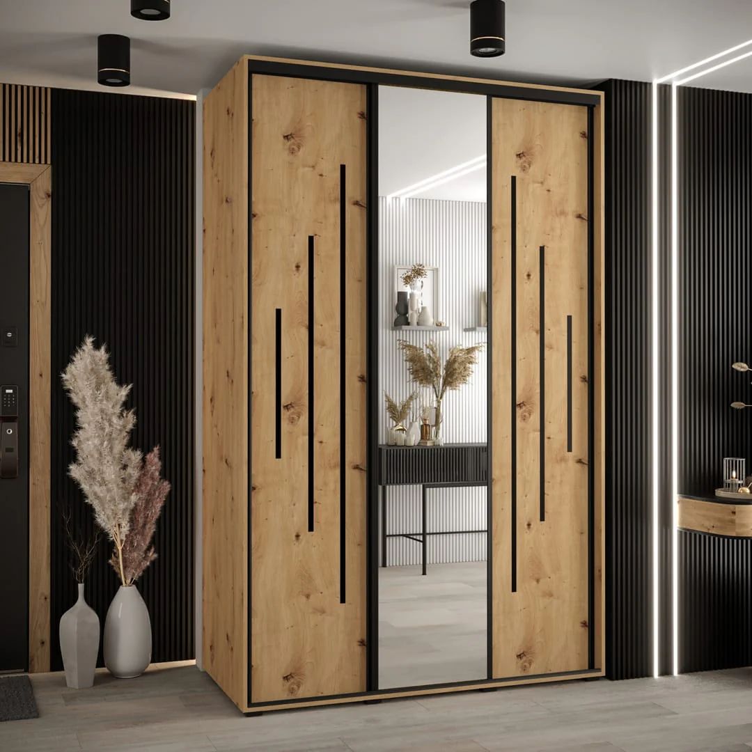 Cannes XIII Sliding Door Wardrobe 150cm - Image 4