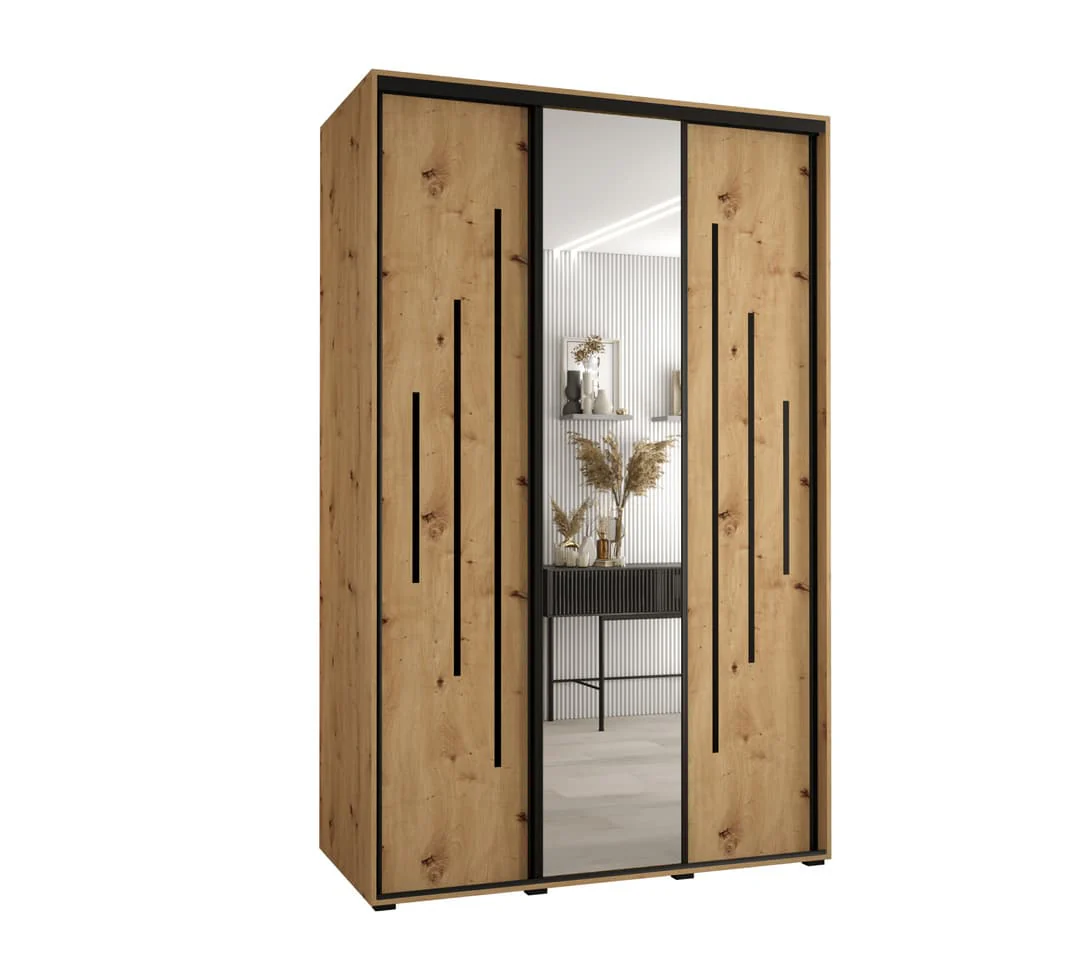 Cannes XIII Sliding Door Wardrobe 150cm - Image 5