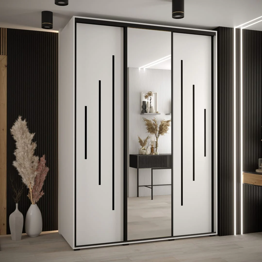 Cannes XIII Sliding Door Wardrobe 170cm - Image 5
