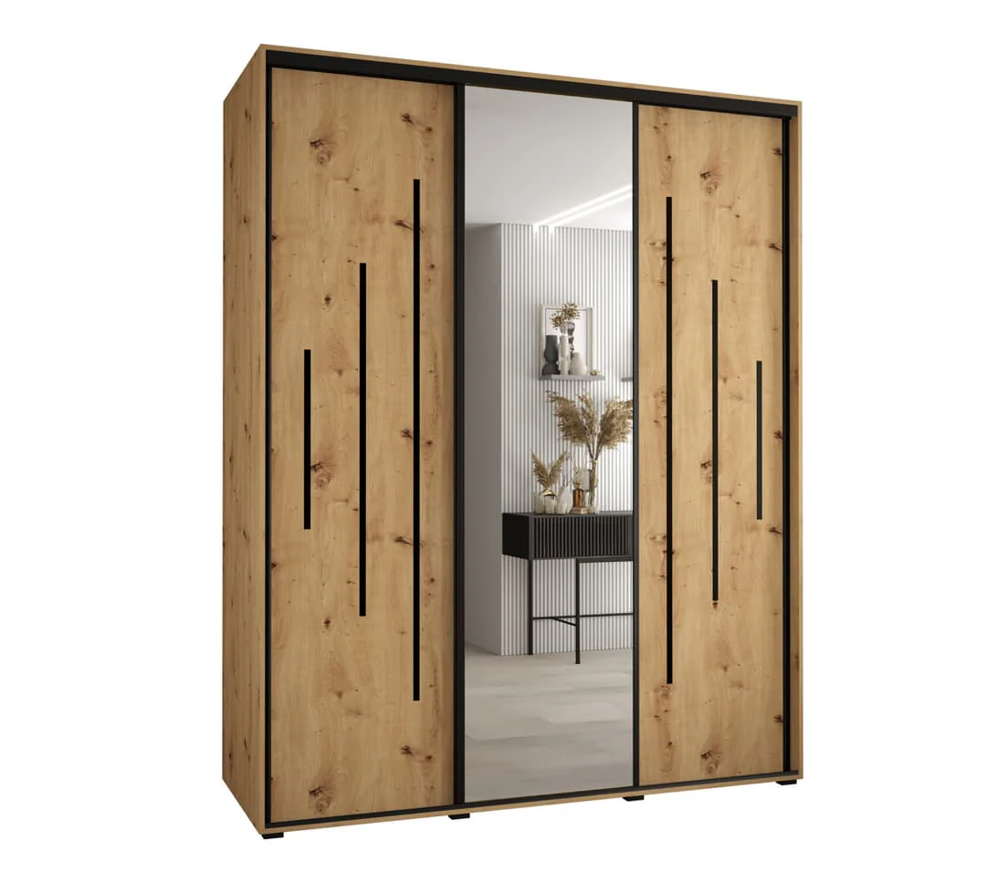 Cannes XIII Sliding Door Wardrobe 200cm - Image 2