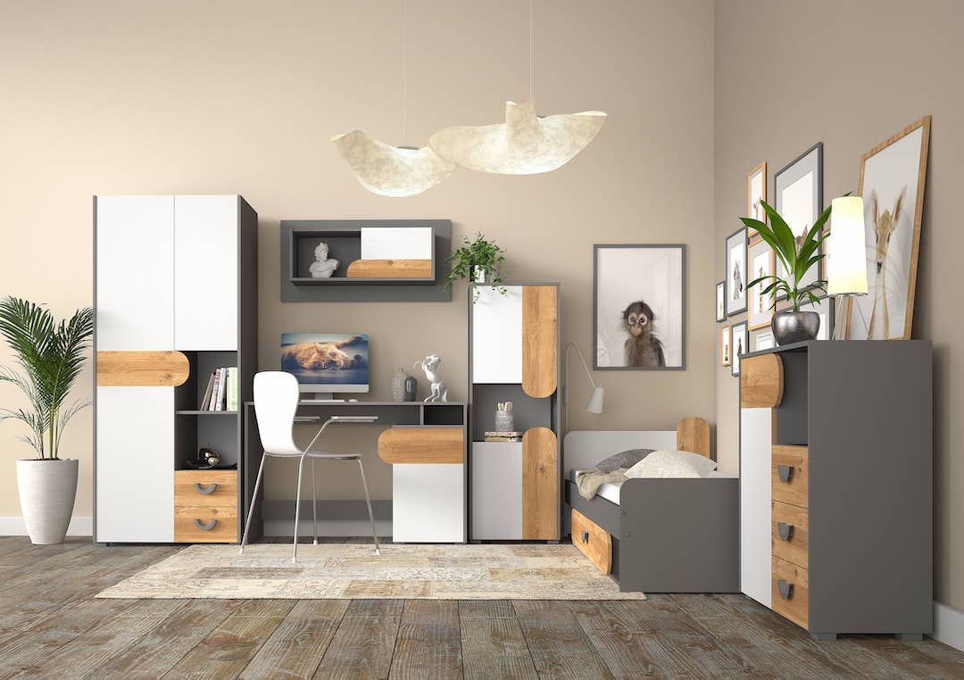 Carini CA6 Sideboard Cabinet 80cm - Image 3