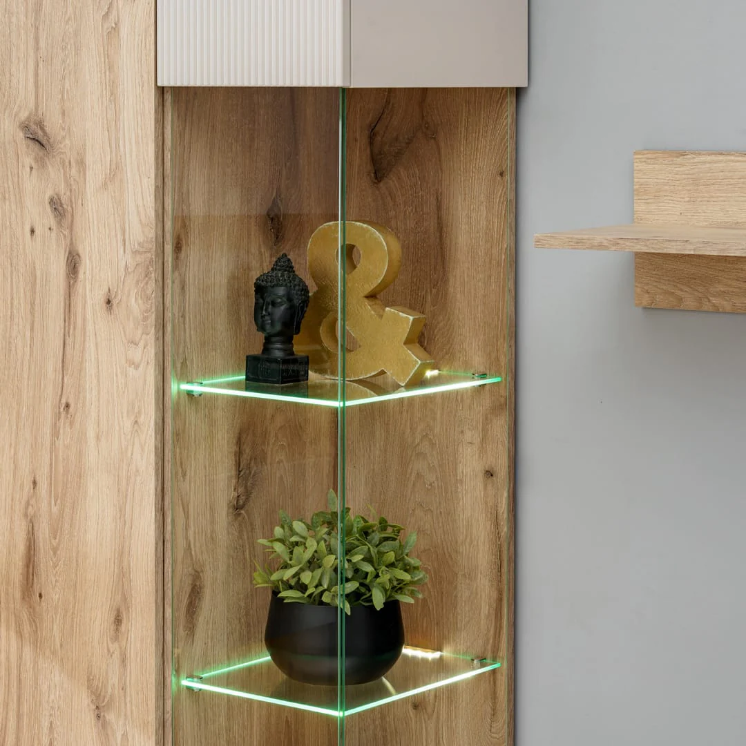 Catalina Tall Display Cabinet 70cm - Image 5