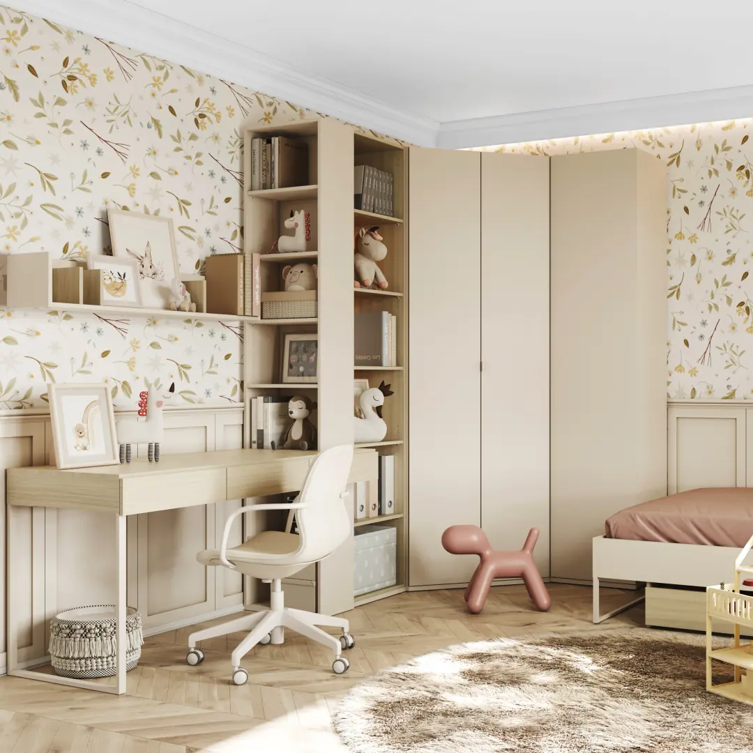 Charlie CH-01 Corner Wardrobe 100cm - Image 8