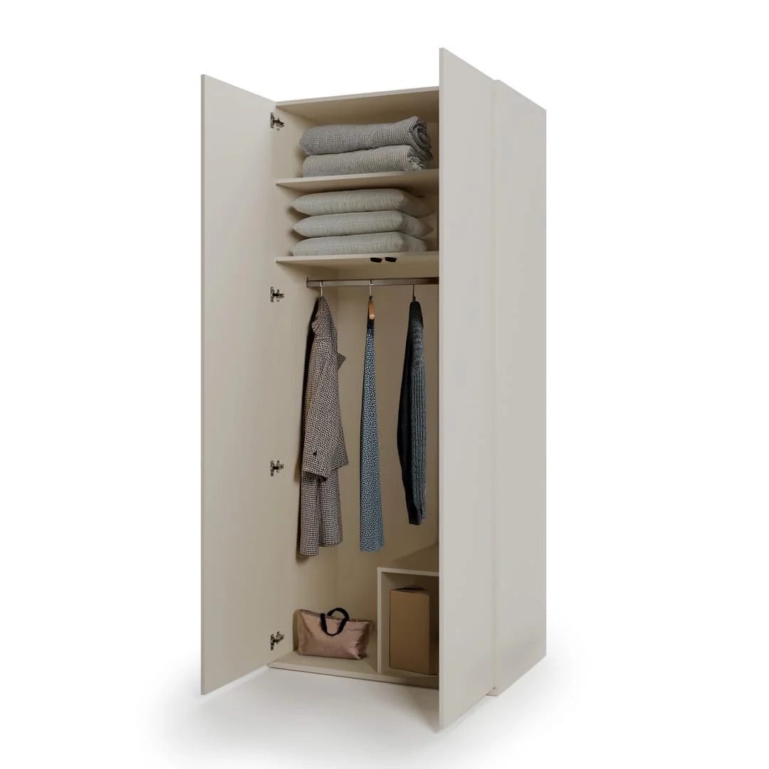 Charlie CH-02 Hinged Wardrobe 100cm - Image 3