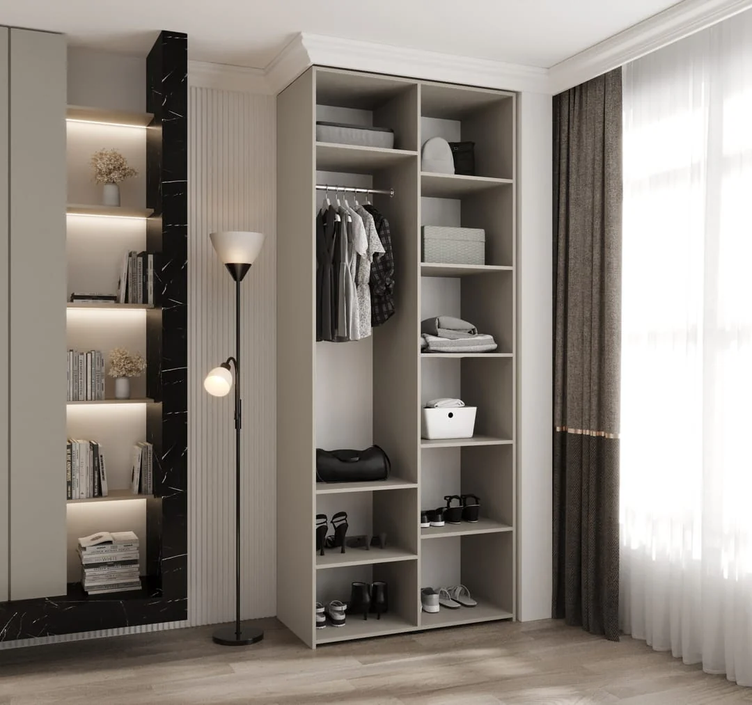 Como III Hinged Door Wardrobe 100cm - Image 3