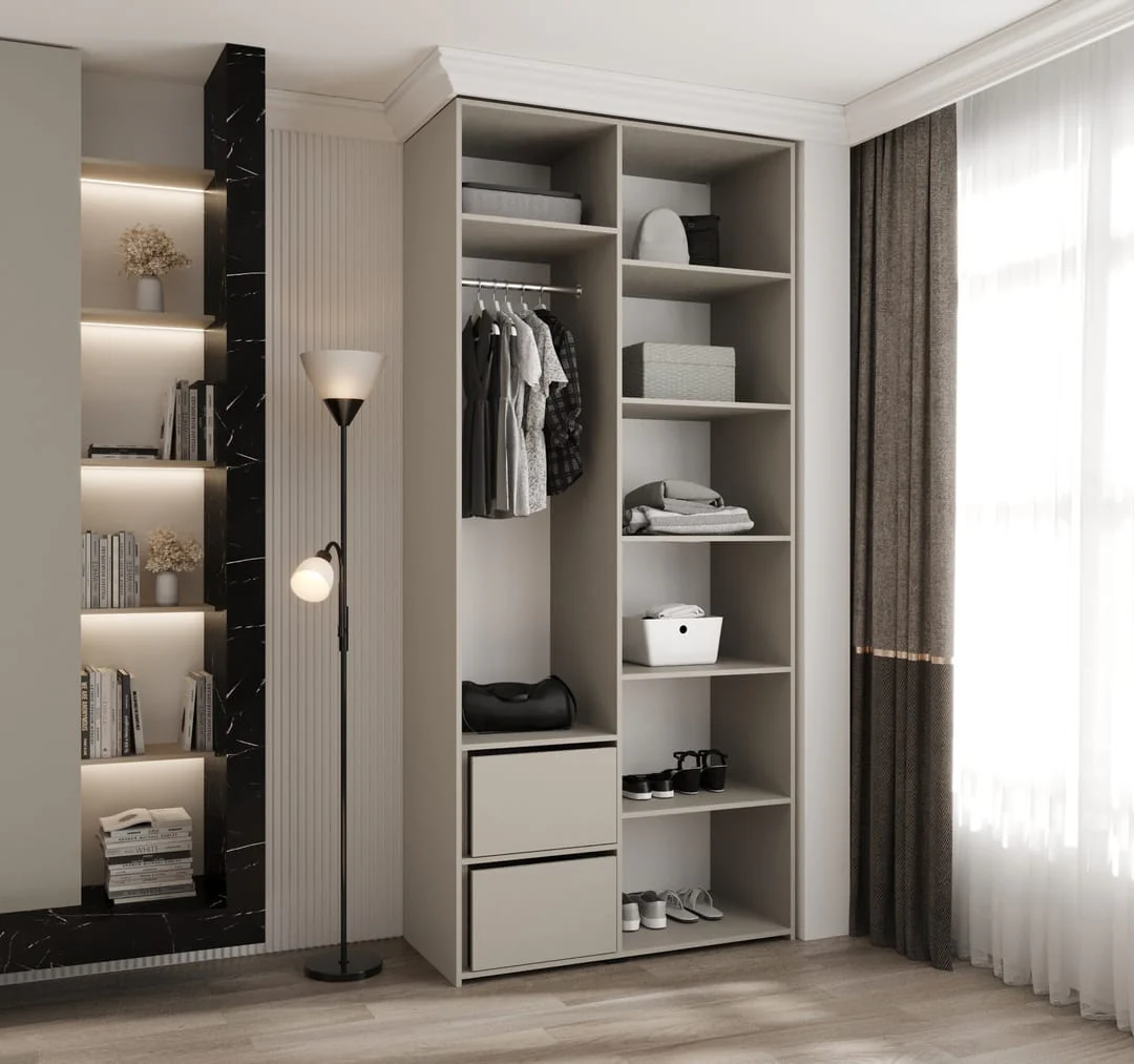 Como III Hinged Door Wardrobe 110cm - Image 4