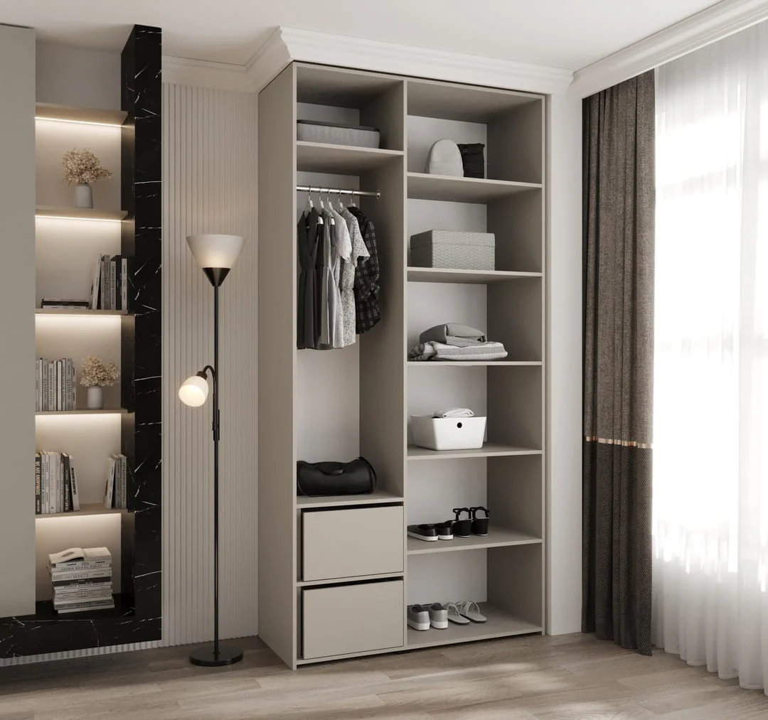 Como III Hinged Door Wardrobe 120cm - Image 4