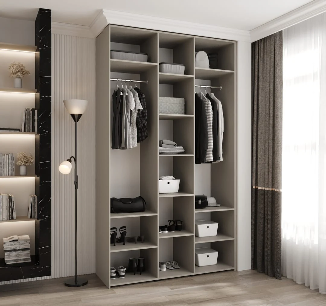 Como III Hinged Door Wardrobe 140cm - Image 3