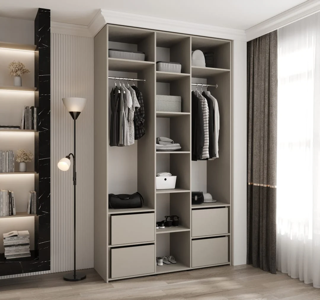 Como III Hinged Door Wardrobe 140cm - Image 4