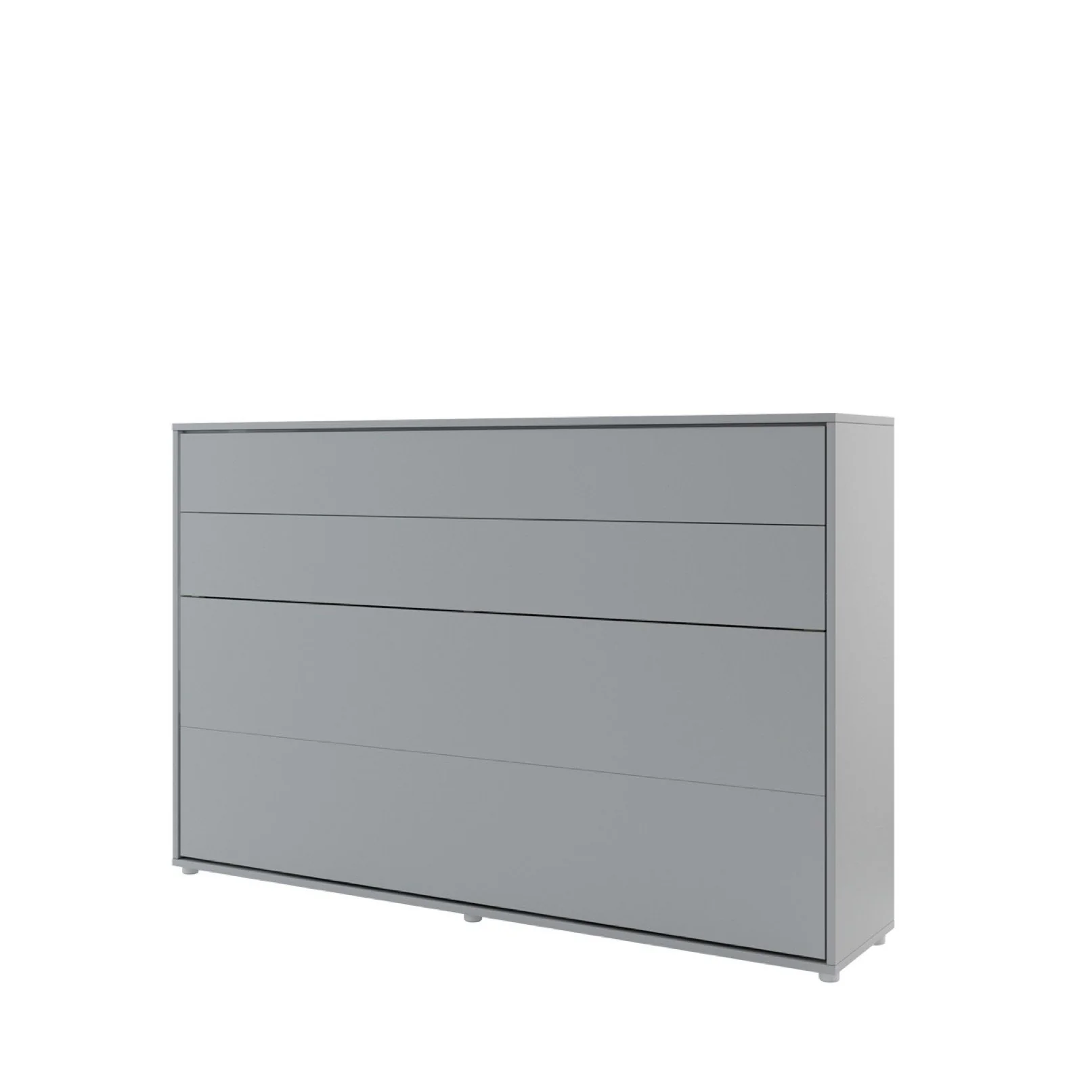 BC-05 Horizontal Wall Bed Concept 120cm With Storage Cabinet - Image 3