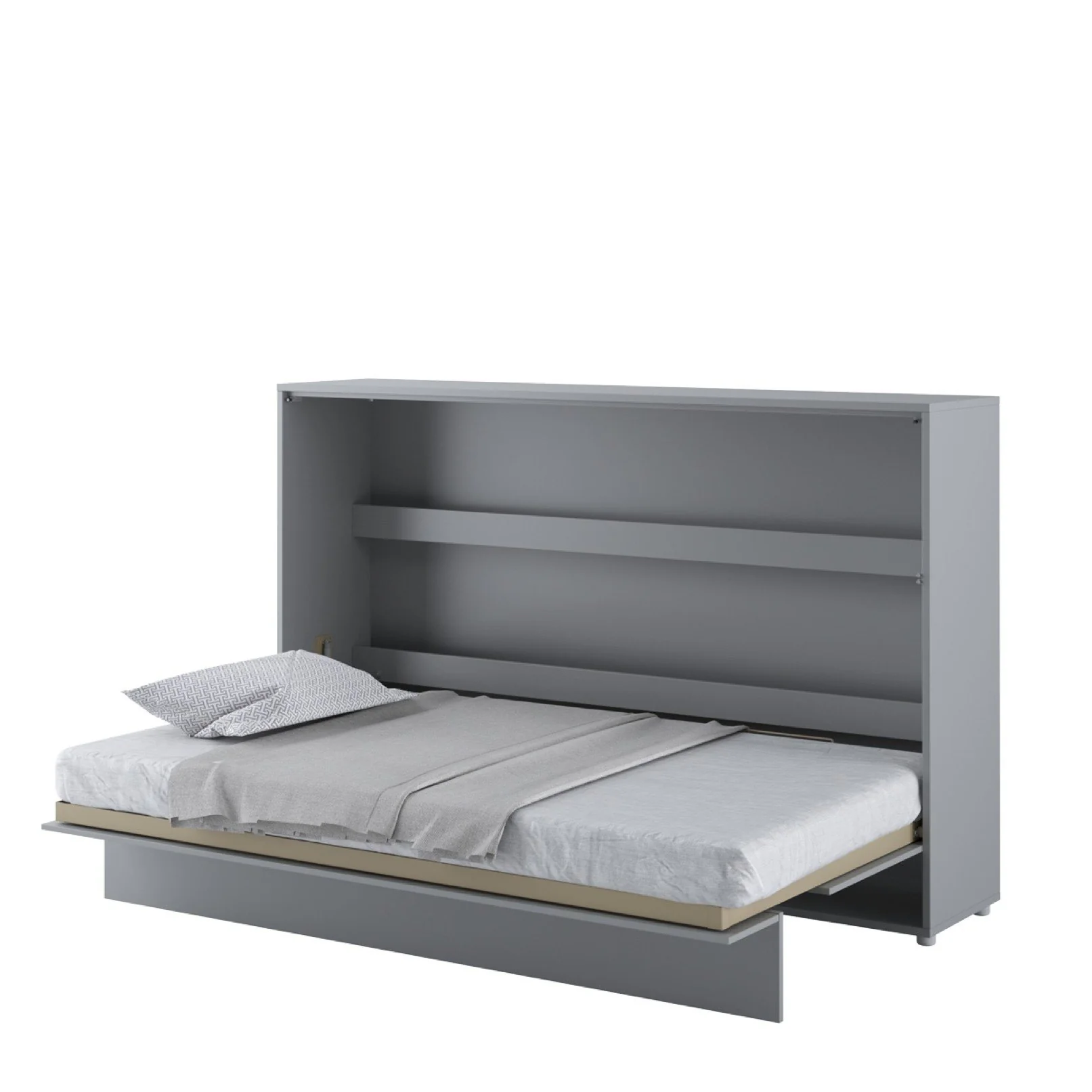 BC-05 Horizontal Wall Bed Concept 120cm With Storage Cabinet - Image 4