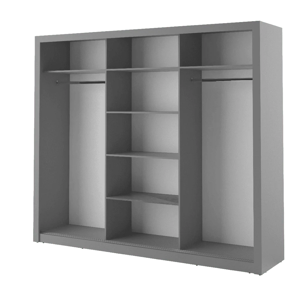 Idea 01 - 3 Sliding Door Wardrobe 250cm - Image 2