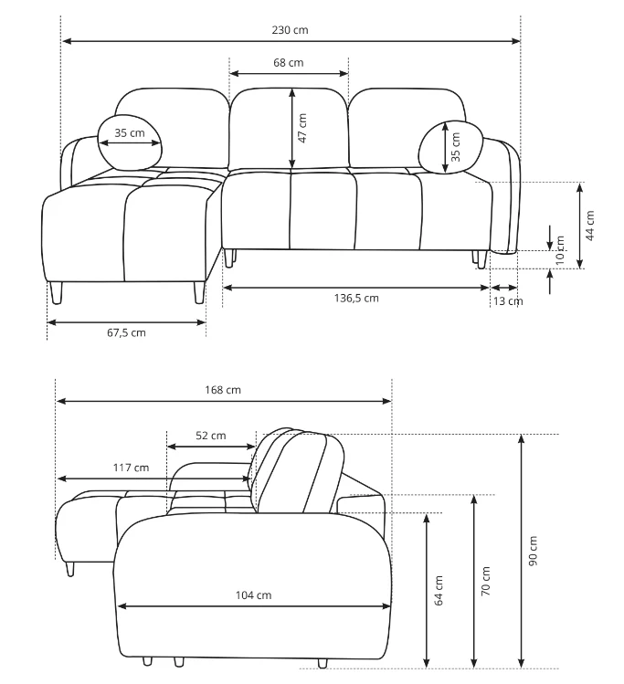Corner Sofa Bed Cloud - Image 9