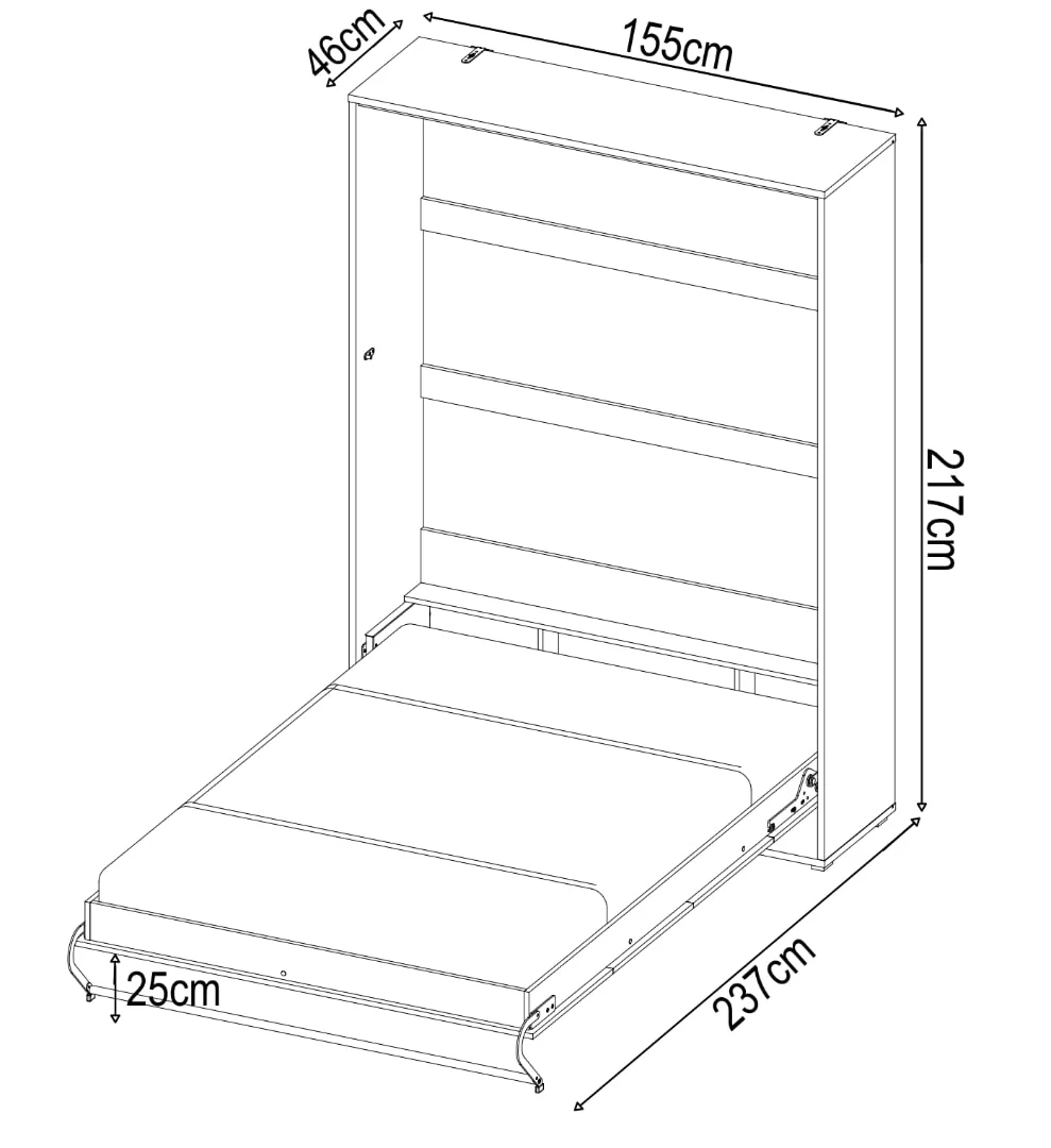 CP-01 Vertical Wall Bed Concept 140cm - Image 12