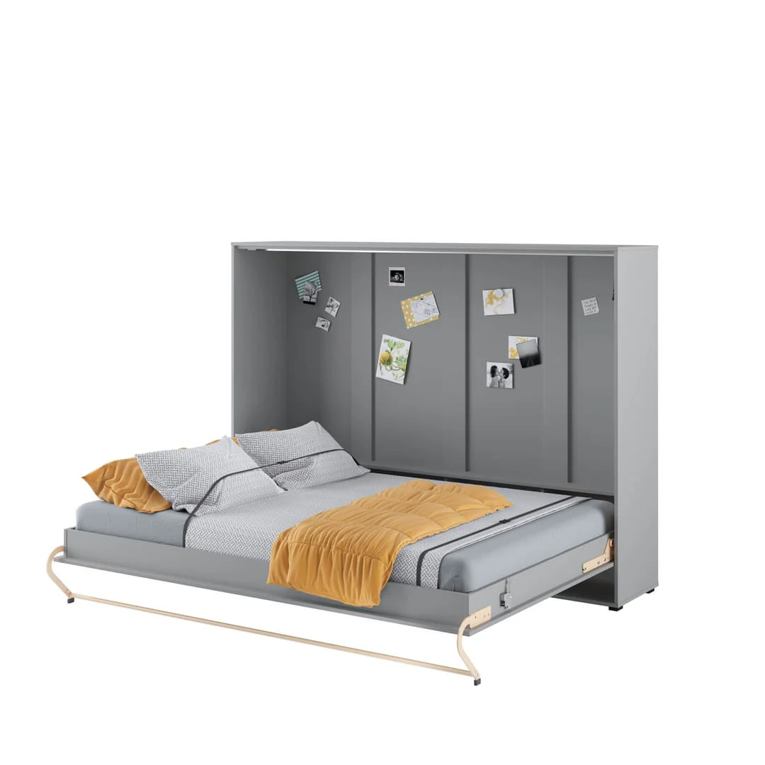 CP-04 Horizontal Wall Bed Concept Pro 140cm with Over Bed Unit - Image 12