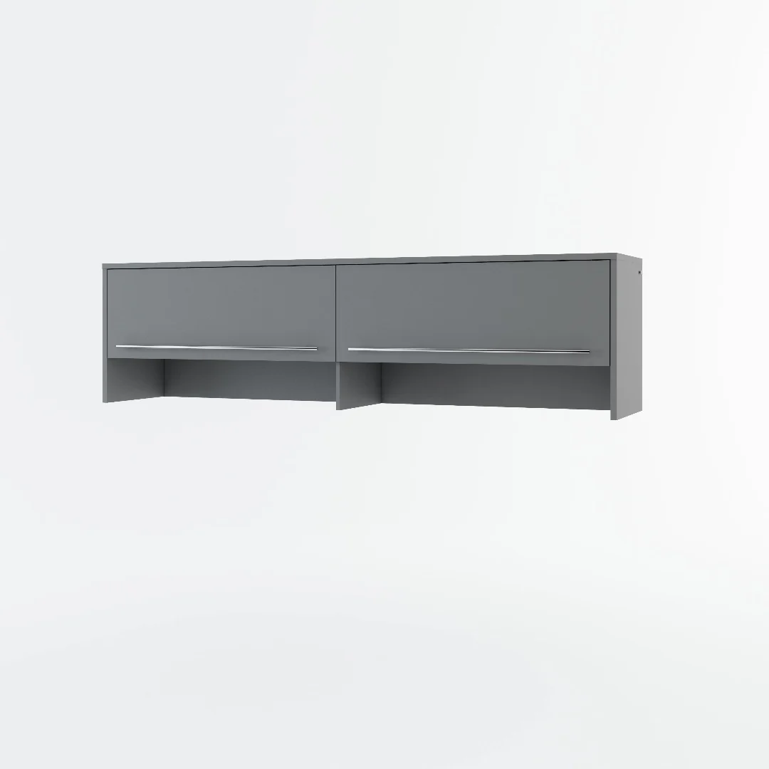 CP-04 Horizontal Wall Bed Concept Pro 140cm with Over Bed Unit - Image 14