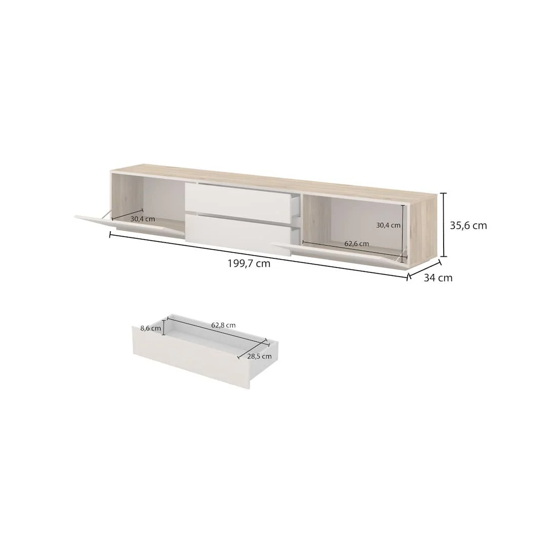 Criss TV Cabinet 200cm - Image 6