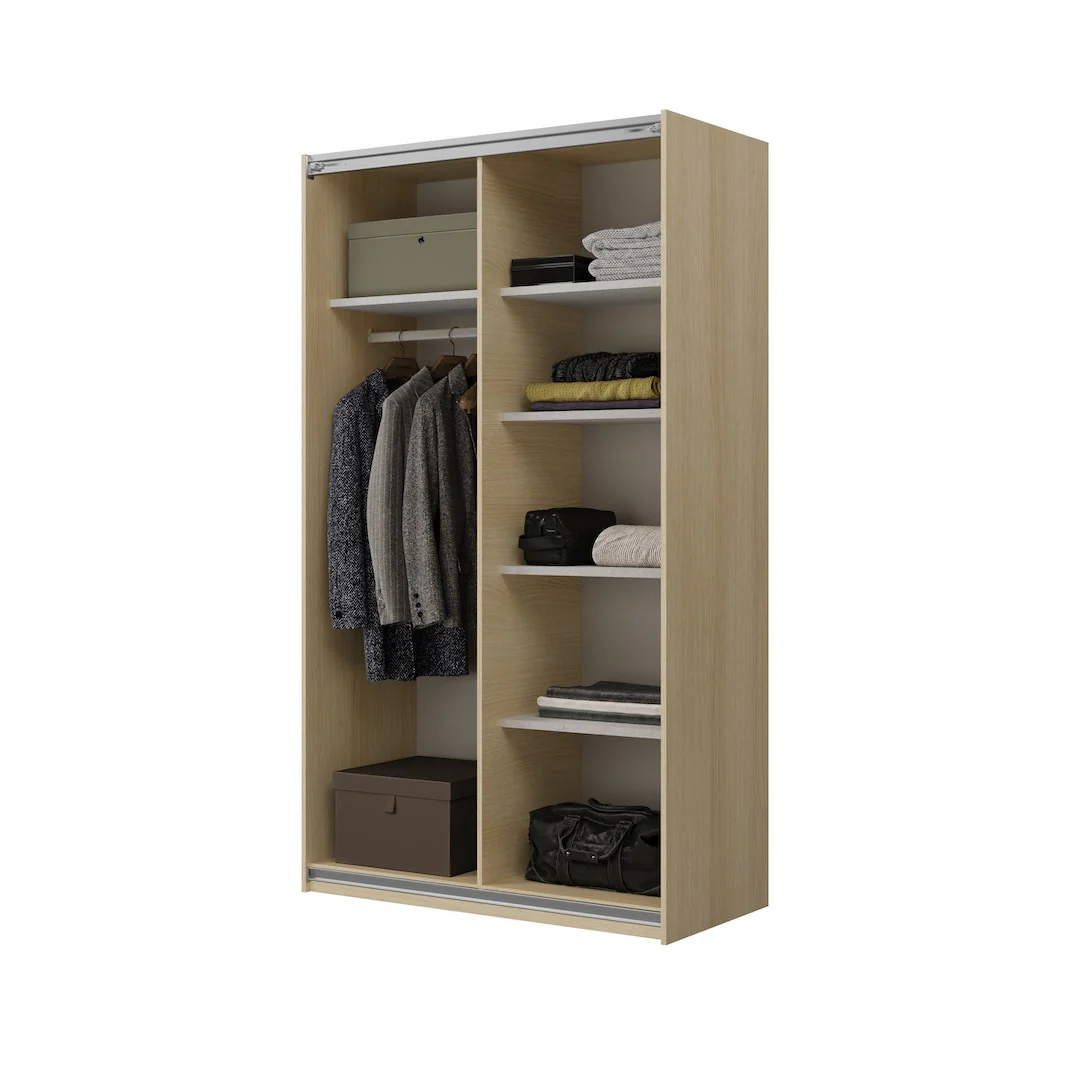 Cube Sliding Door Wardrobe 120cm - Image 11