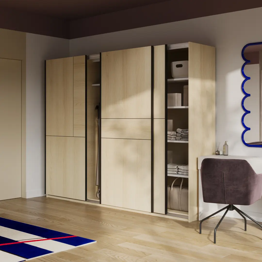 Cube Sliding Door Wardrobe 270cm - Image 13
