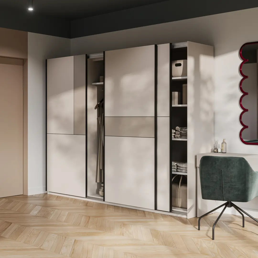 Cube Sliding Door Wardrobe 270cm - Image 7
