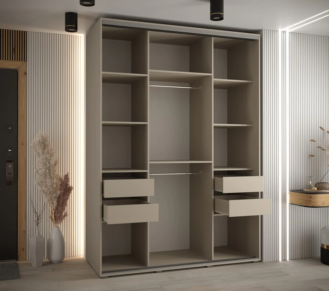 Dakota I Sliding Door Wardrobe 180cm - Image 6