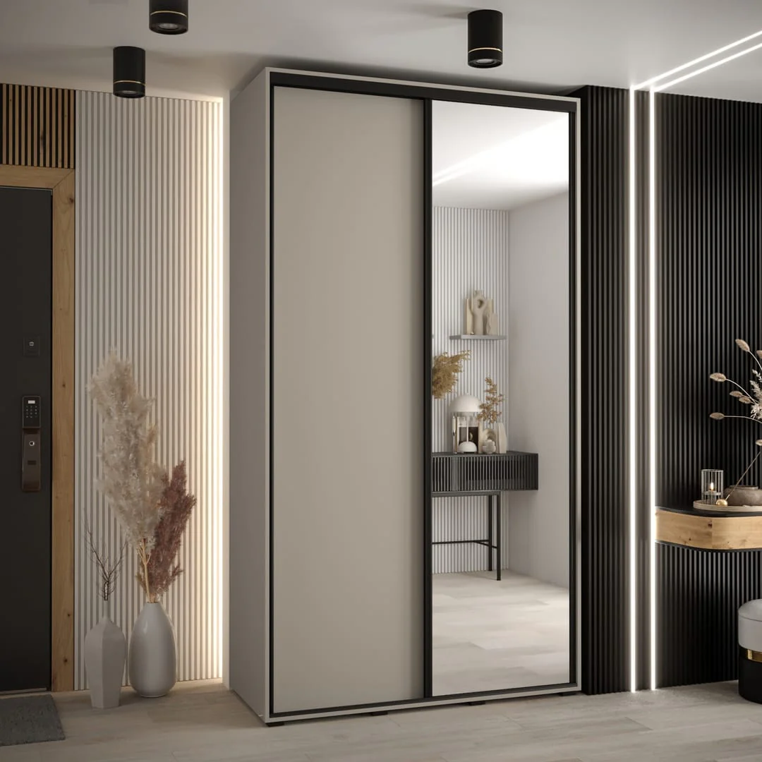 Dakota III Sliding Door Wardrobe 130cm
