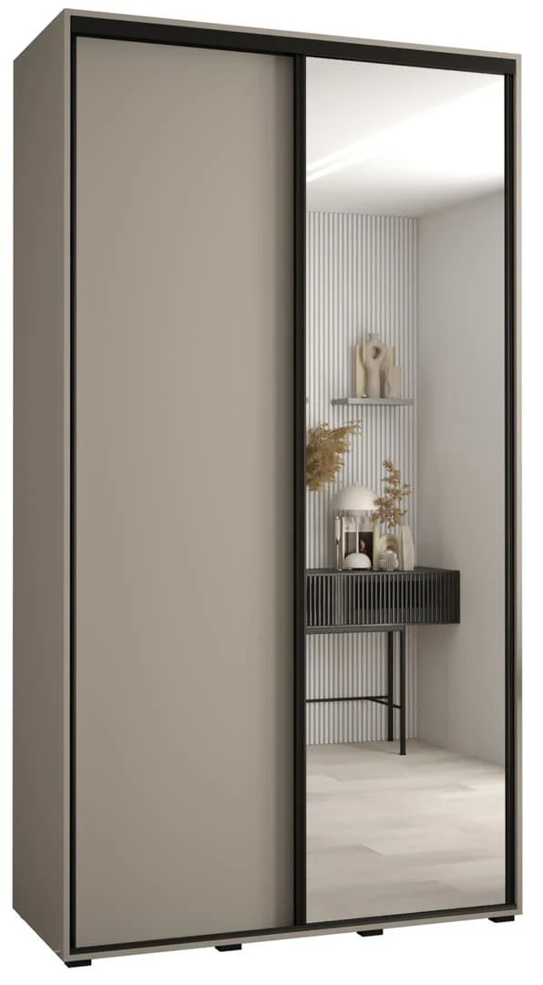Dakota III Sliding Door Wardrobe 140cm - Image 2