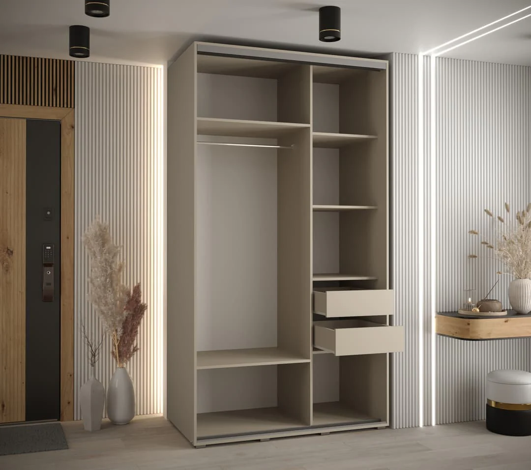 Dakota IX Sliding Door Wardrobe 130cm - Image 5