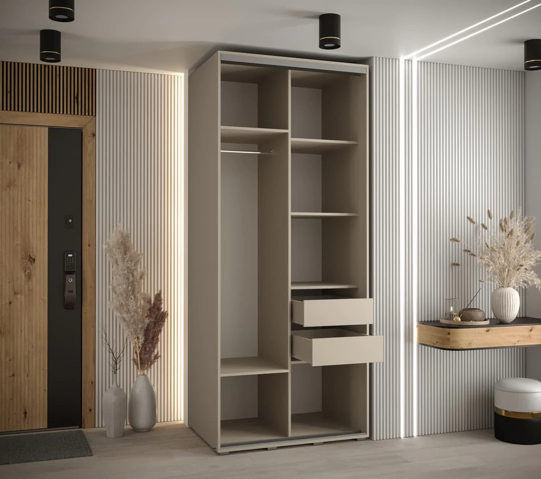 Dakota V Sliding Door Wardrobe 120cm - Image 5