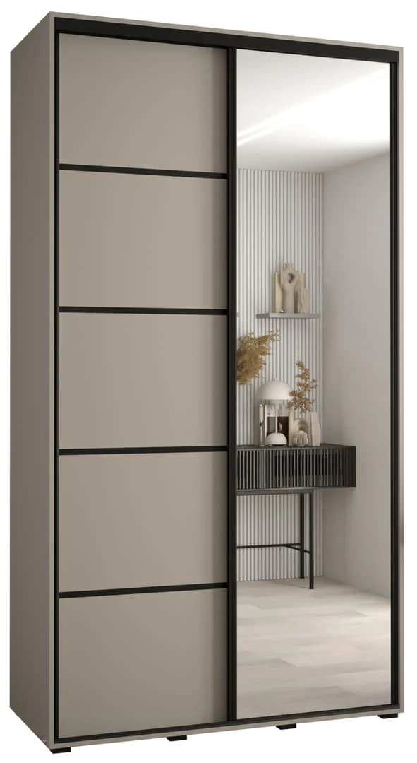 Dakota V Sliding Door Wardrobe 130cm - Image 2