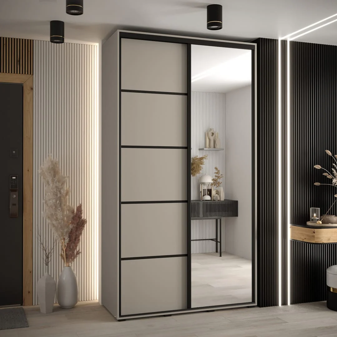 Dakota V Sliding Door Wardrobe 140cm